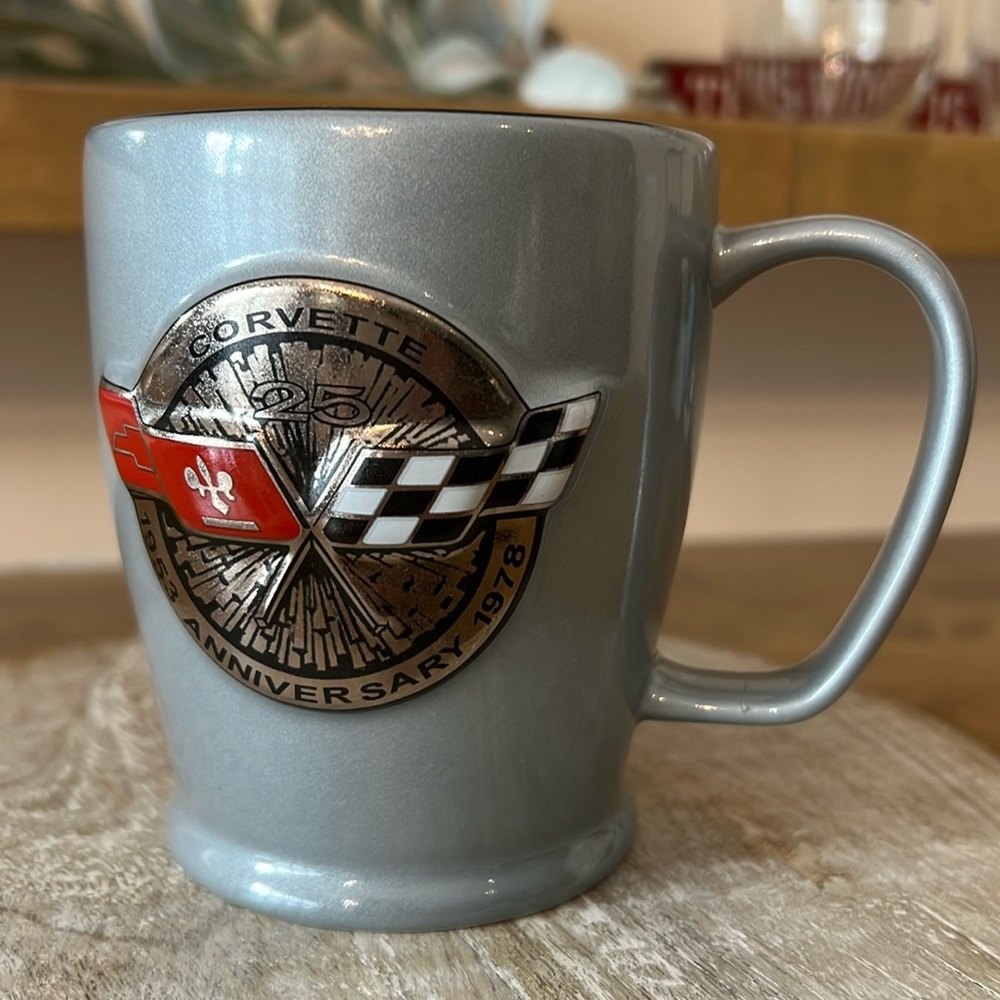 Corvette 1953 Anniversary 1978 Mug  GM Official Licensed [C21049] Bev Mug w/3D